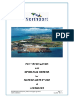 Port Information and Operating Criteria For Shipping Operations at Northport