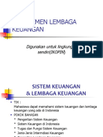 Manajemen Lembaga Keuangan: Digunakan Untuk Lingkungan Sendiri (IKOPIN