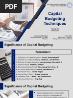 Topic VII Capital Budgeting Techniques