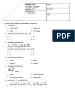 Soal PTS PAI Kelas 4 Genap K13