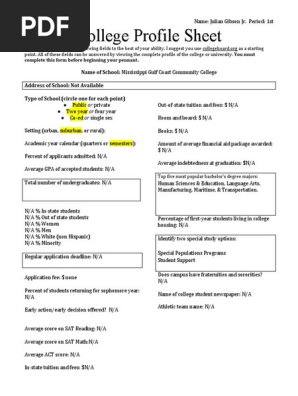 Copy of College Research