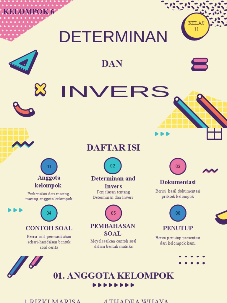 Determinan dan Invers Matriks dalam Soal | PDF