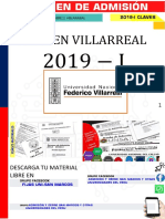 Villarreal Examen Admision 2019