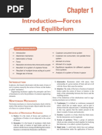 Introduction-Forces and Equilibrium: Chapter Highlights