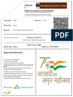 E-Ticket For Sarnath Excavated Remains: Important Information