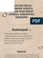 Analisis Nilai Ekonomi Wisata Kebun Kina Bukit Unggul Kabupaten Bandung