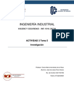 Ingeniería Industrial: Actividad 3 Tema 5