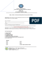 HBA-3 OJT Evaluation Form