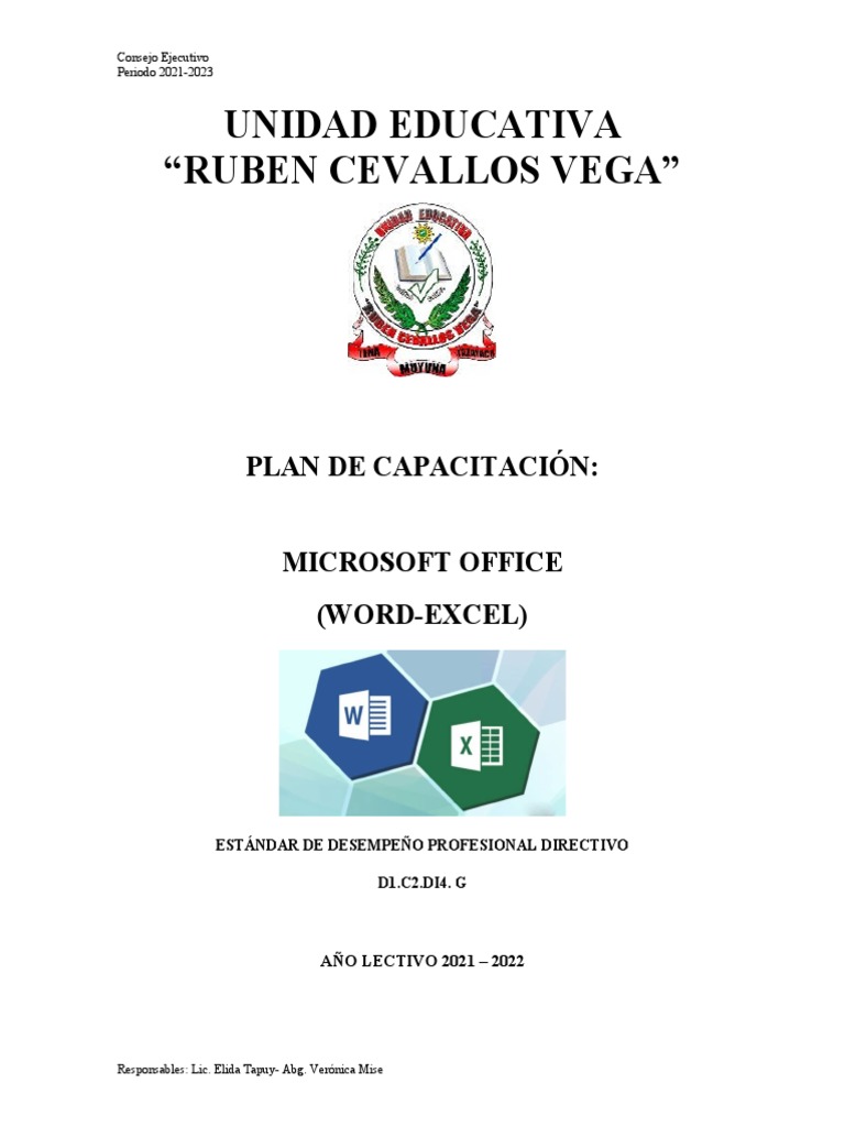 Plan de Capacitacion-Microsoft Office | PDF