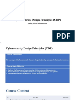 Cybersecurity Design Principles (CDP)