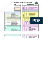 Calendario Cívico Escolar: I Semestre Ii Semestre