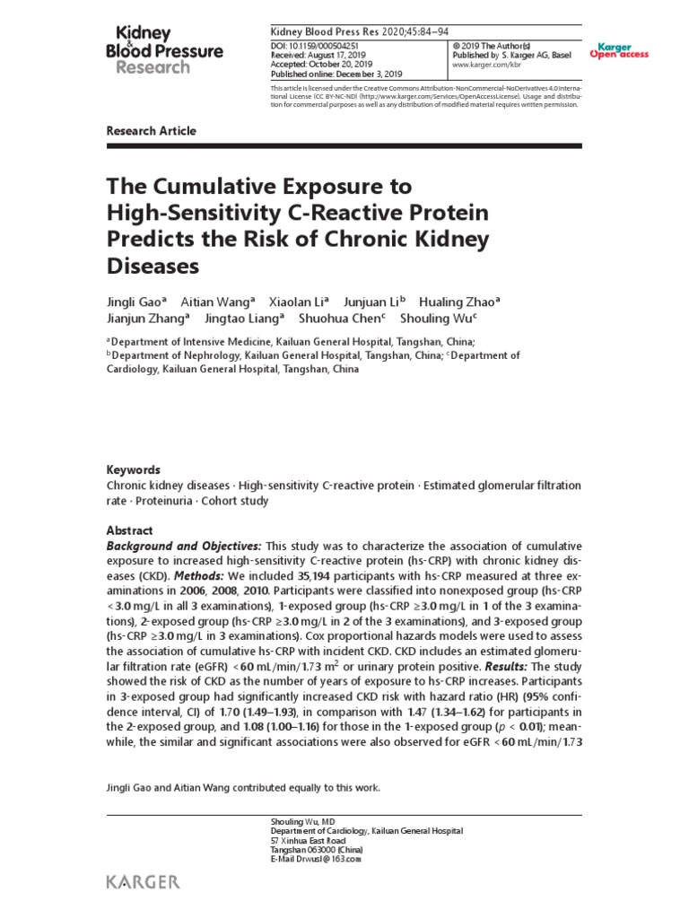 The Cumulative Exposure To HighSensitivity CReactive Protein Predicts