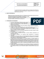 Protocolo de Seguridad Taller de Psicoterapia 2: Código: GL-IN-10 Versión: 05 Fecha: 13/08/2021 Página: 1 de 8