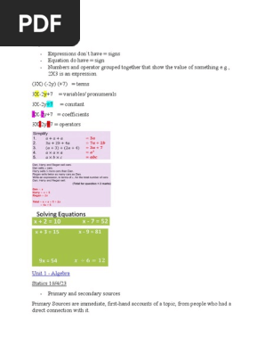 Math notes