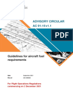Aircraft Fuel Requirements Advisory Circular Summary
