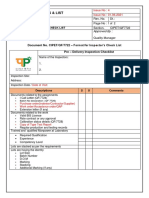 QF-7722 Format For Checklist For Inspectors
