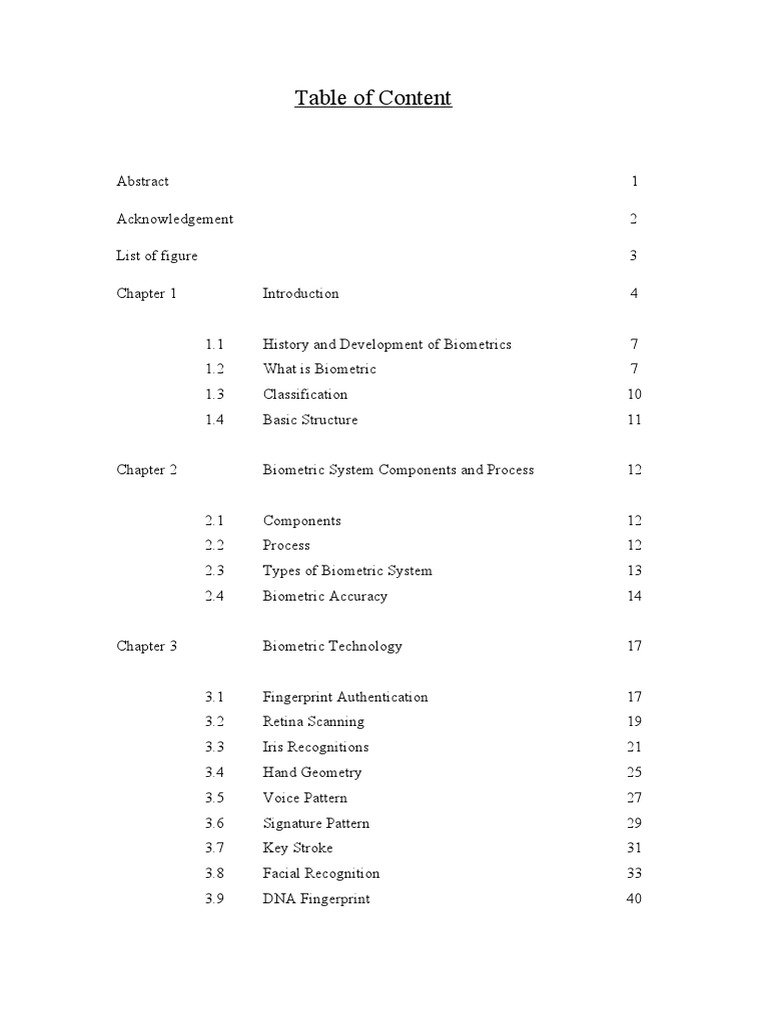 BIOMETRICS A Seminar Report PDF Biometrics Authentication