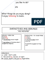 Gerunds and Infinitives