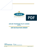 Air Navigation Order: Airline Transport Pilot License (ATPL)