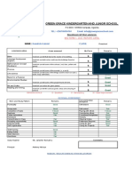 Preschool Mid Term 1 Assesment Report Card