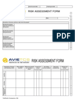 End-of-course risk assessment form