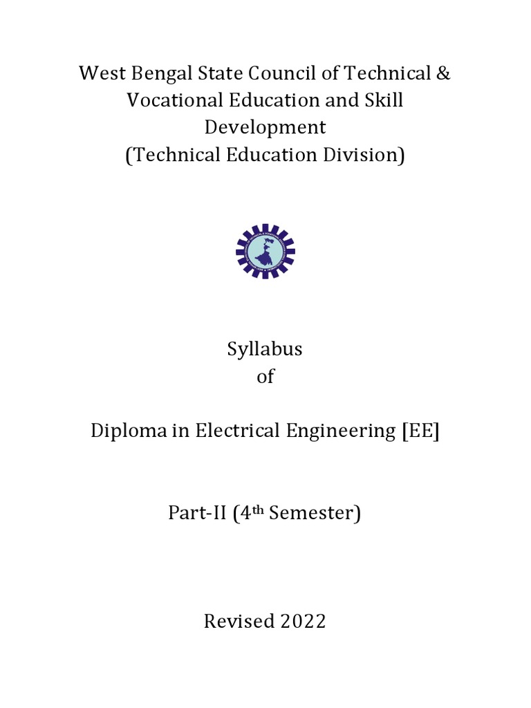 4th Semester Electrical Engineering Syllabus | PDF | Electric Motor ...