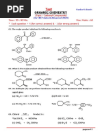 Answer Test-1 ON CARBONYL COMPOUNDS.