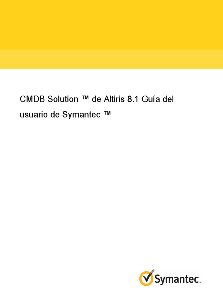Cmdb solution de altiris 8 1 gu a del usuario de symantec