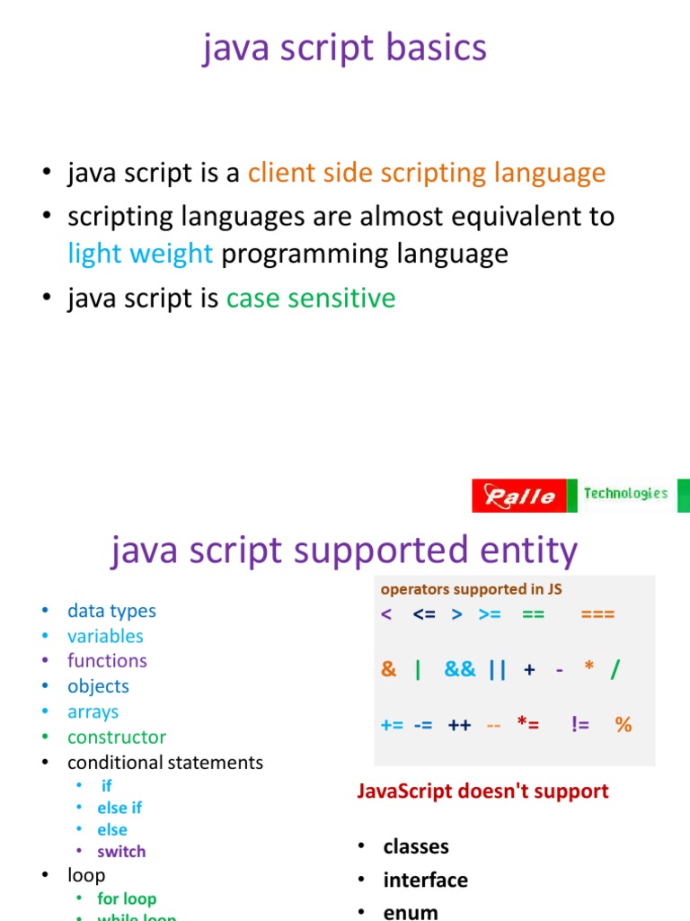 Java Script Basics | PDF