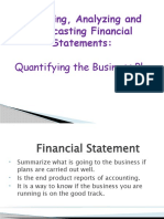 Preparing Analyzing and Forecasting Financial Statements