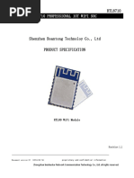 RTL8710 Wifi Module Specification