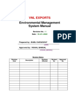 Environmental Management System Manual: VNL Exports