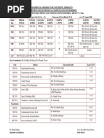 Time Table - 1, B.Tech (Electronics and Communication Engineering, Esr /iot ), V Sem