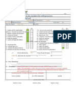 Hoja de Servicio de Equipos de Refrigeracion Taberna Del Sol