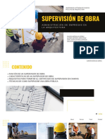 Supervisión de obras: funciones y técnicas del supervisor