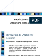 Introduction To Operations Research