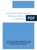 Manual Book Aplikasi Pencarian Perseroan Terbatas Untuk Layanan Publik