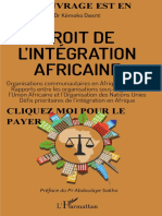 Droit de l'Intégration Africaine