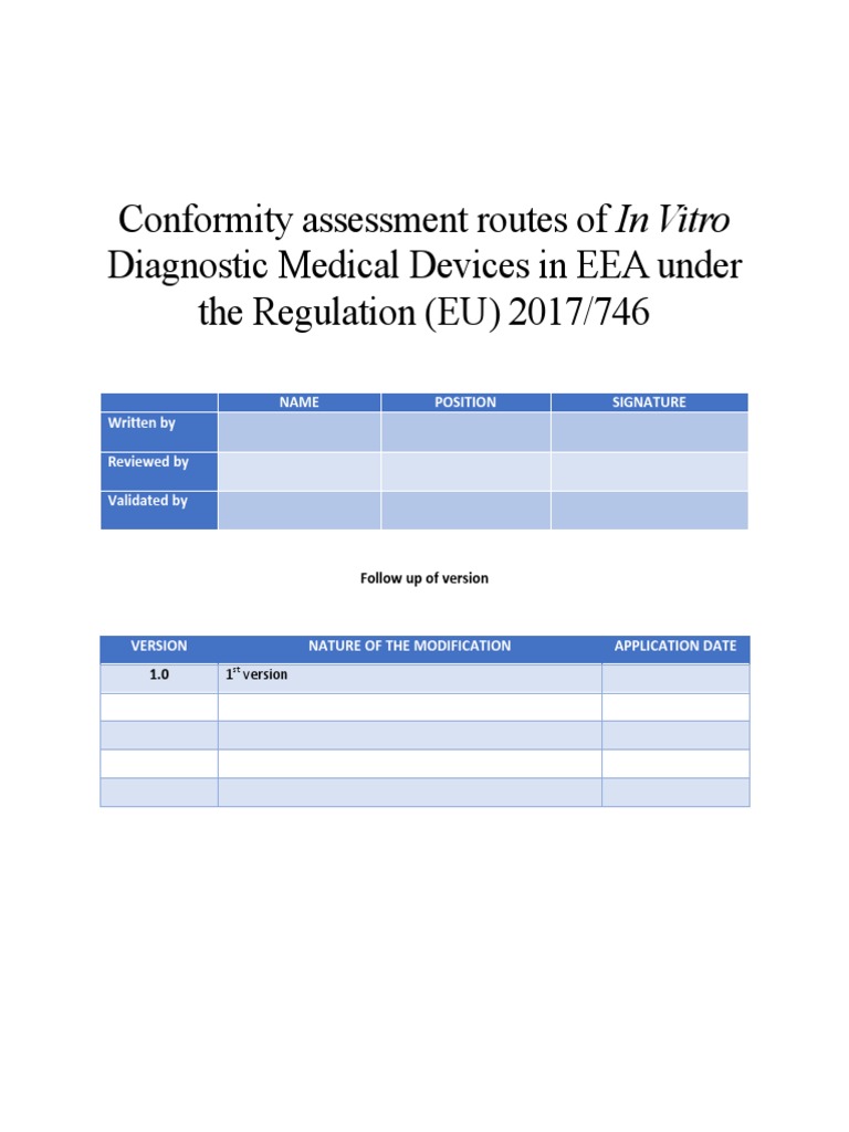 IVDR Conformity Assessment Routes Guide | PDF | Medical Device ...