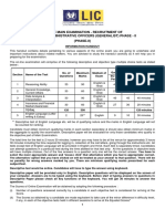 On-Line Main Examination - Recruitment of Assistant Administrative Officers (Generalist) Phase - Ii (Phase-Ii)