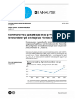 DI Analyse (2023) - Kommunernes Samarbejde Med Private Leverandører På Det Højeste Niveau Nogensinde