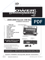 2005-2008 Suzuki C90 Boulevard: Installation Instructions Parts List