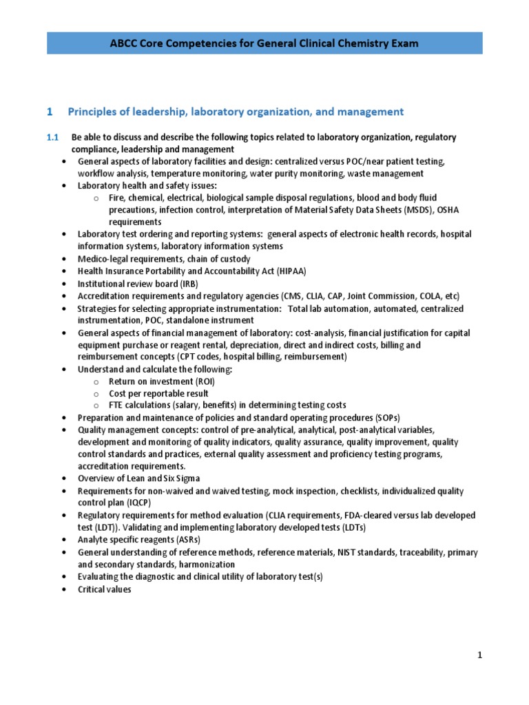 ABCC-ComACC-Core-Competencies-Curriculum | PDF | Mass Spectrometry ...
