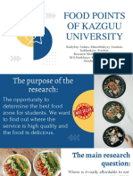 Food Points of Kazguu University