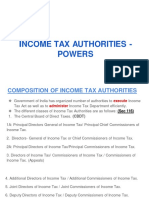 Income Tax Authorities - Powers