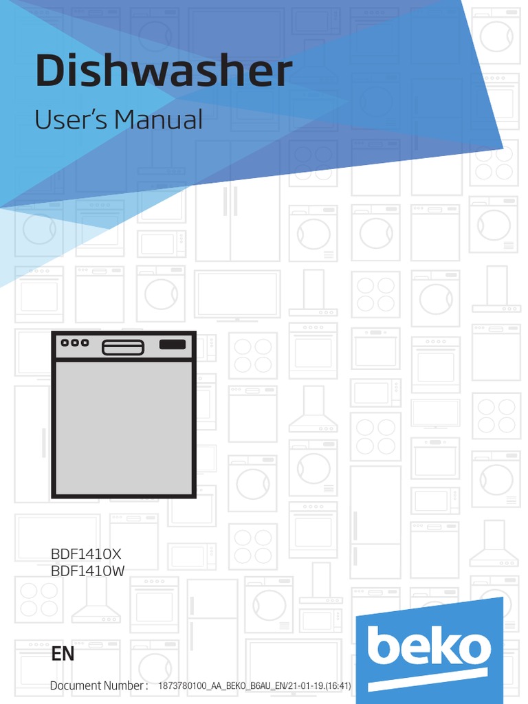 Beko Dishwasher User Manual Download Free PDF Dishwasher Materials
