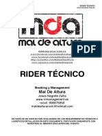 Rider Técnico: Mal de Altura