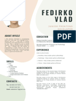 Vlad Fedirko's CV