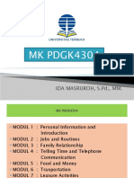 MK PDGK4304: Ida Masruroh, S.PD., MM