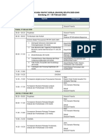 Agenda Acara Rapat Kerja (Raker) RPJPN 2025-2045 Bandung, 01 - 05 Februari 2023